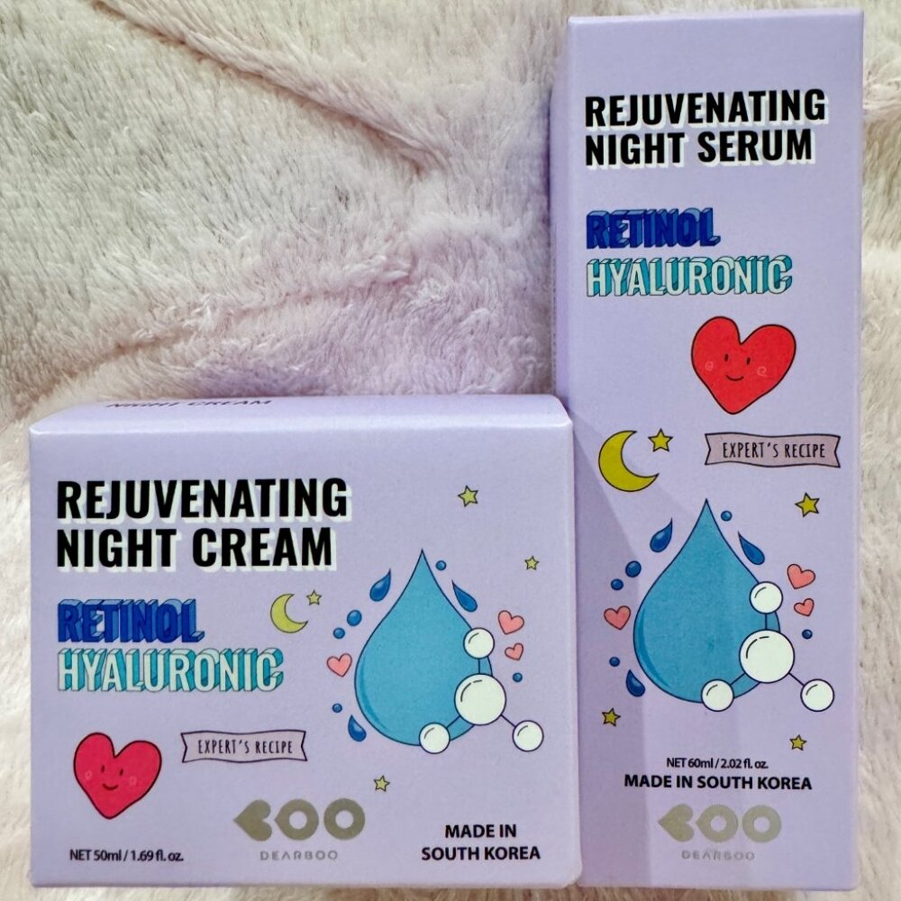 DEARBOO Rejuvenating Retinol Hyaluronic - Night Serum and Cream Set